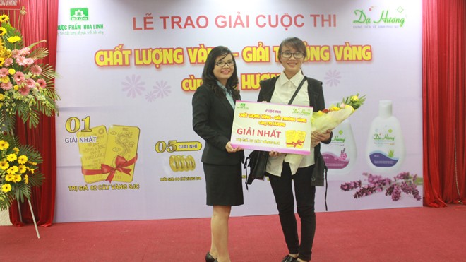 Trao giải cuộc thi 'Chất lượng Vàng – Giải thưởng Vàng cùng Dạ Hương'