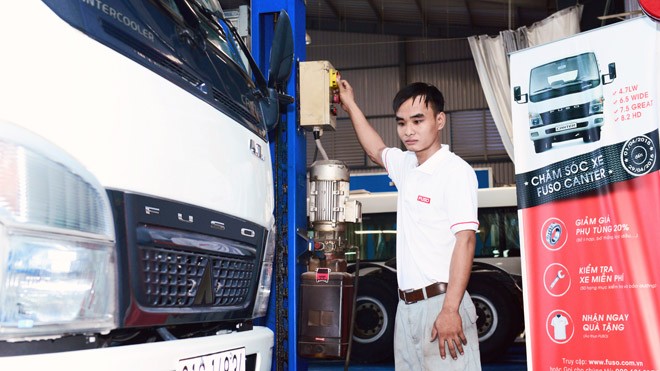 Chương trình hậu mãi được áp dụng trên toàn quốc, dành riêng cho khách hàng sử dụng xe tải nhẹ Canter