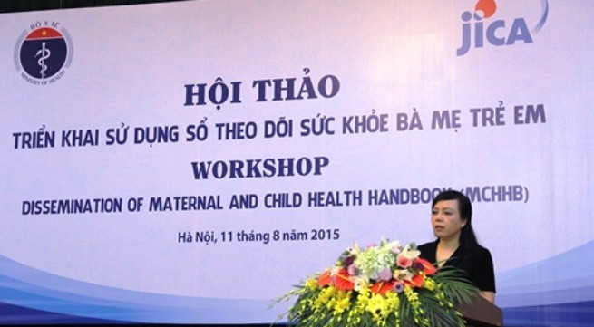 PGS-TS Nguyễn Thị Kim Tiến – Bộ trưởng Bộ Y tế phát biểu khai mạc Hội thảo.