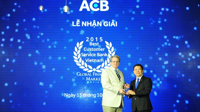 ACB Đạt giải thưởng ngân hàng Việt Nam có dịch vụ khách hàng tốt nhất 2015 