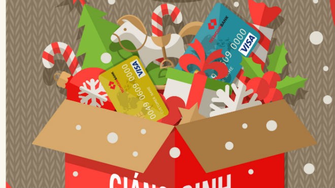 Giáng sinh an lành, năm mới may mắn cùng thẻ tín dụng Techcombank Visa 