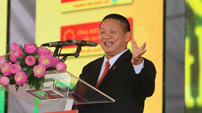Phát biểu tại lễ động thổ, ông Lê Phước Vũ, Chủ tịch Tập đoàn Hoa Sen tin tưởng dự án sẽ về đích đúng kế hoạch.