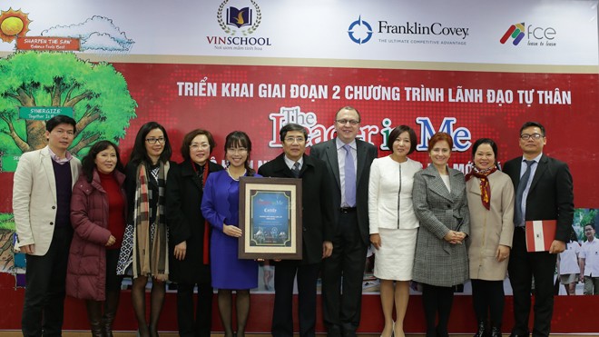 Ngày 27/1/2016, Vinschool đã ký kết thỏa thuận áp dụng sâu rộng giai đoạn 2 chương trình nổi tiếng “The Leader in Me” của Tổ chức giáo dục toàn cầu Franklin Covey.