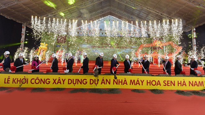 Tập đoàn Hoa Sen khởi công dự án 3.000 tỷ đồng tại Hà Nam