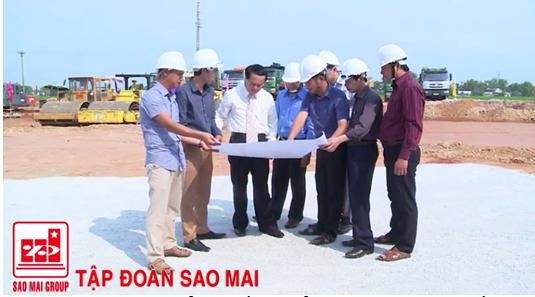 Ban lãnh đạo Tập đoàn kiểm tra tiến độ triển khai dự án KĐT cao cấp Sao Mai Triệu Sơn - Thanh Hóa