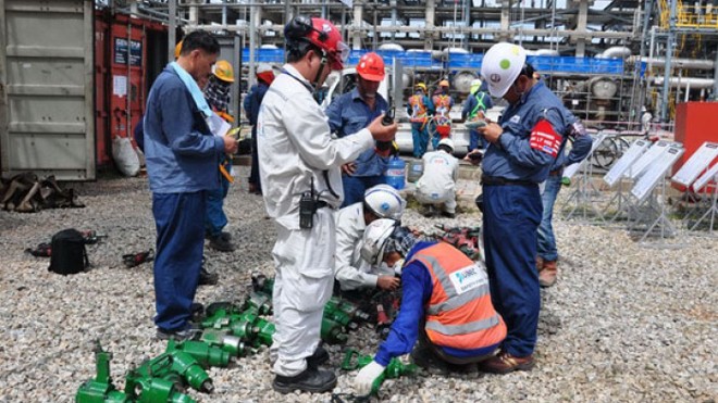 Cán bộ, công nhân nhà máy lọc dầu Dung Quất vượt 7 triệu giờ công an toàn.