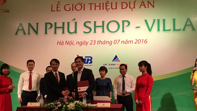 Lễ giới thiệu dự án biệt thự thương mại An Phú Shop Villa do Tập đoàn Nam Cường làm chủ đầu tư Ảnh: Minh Tuấn