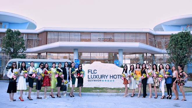 Ngày 24/7, các thí sinh Hoa hậu bản sắc Việt ở các quốc gia trên thế giới đã hội tu về FLC Quy Nhơn để tham gia bán kết toàn cầu