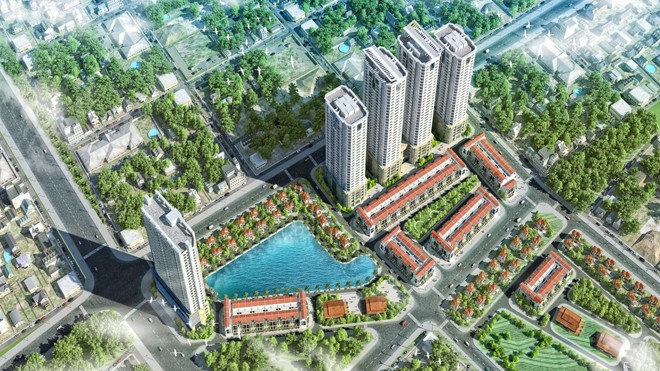 Những dự án BĐS chất lượng cao sẽ được giới thiệu tới các khách hàng trong “Top 3 dự án đáng sống nhất cho gia đình trẻ Hà Nội”. Ảnh: FLC Garden City.