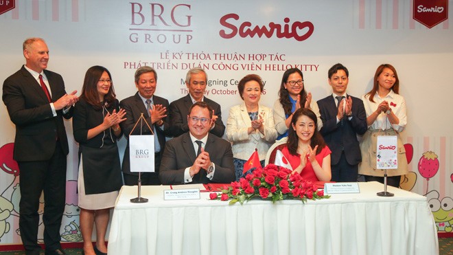 BRG và Sanrio Hồng Kông kí thỏa thuận hợp tác phát triển công viên giải trí 