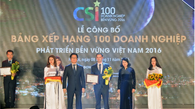 Heineken Việt Nam lọt top 3 doanh nghiệp phát triển bền vững