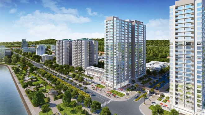 Green Bay Premium là tòa tháp cao 26 tầng, gồm 376 căn hộ có diện tích từ 63m2 đến 177m2 được thiết kế hiện đại. 