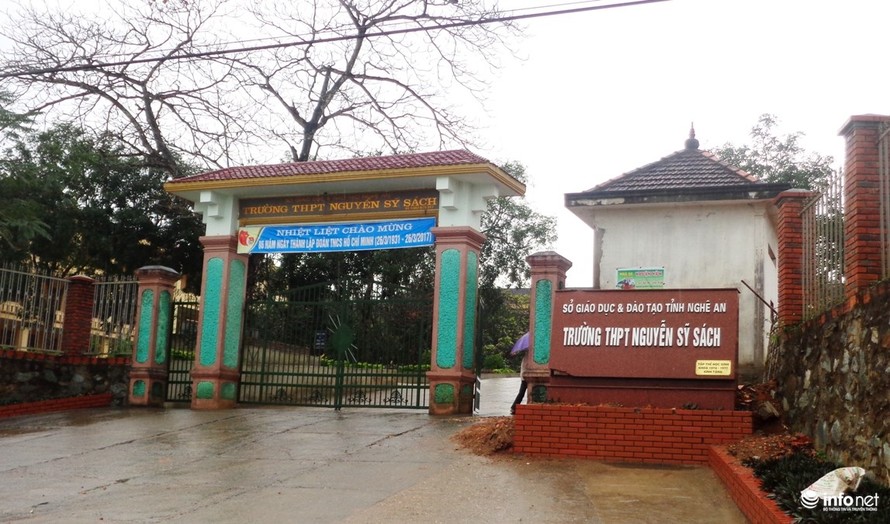 Trường THPT Nguyễn Sỹ Sách, nơi cô Hằng đang công tác