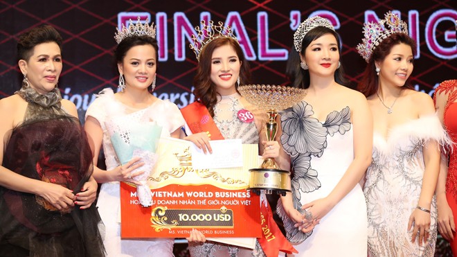 Á quân Sao Mai Hoàng Thủy đăng quang Ms Vietnam World Business 2017