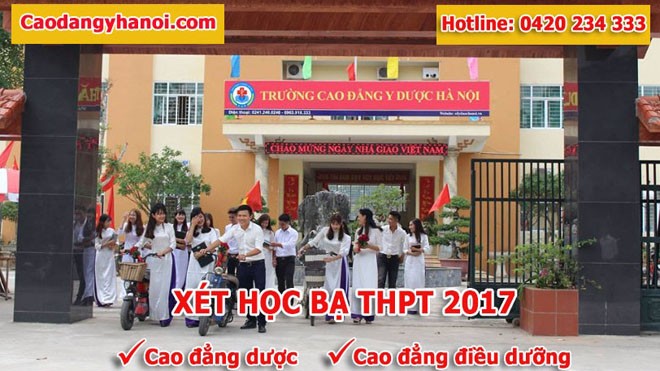 Trường Cao Đẳng Y Dược Hà Nội xét tuyển học bạ 2017 