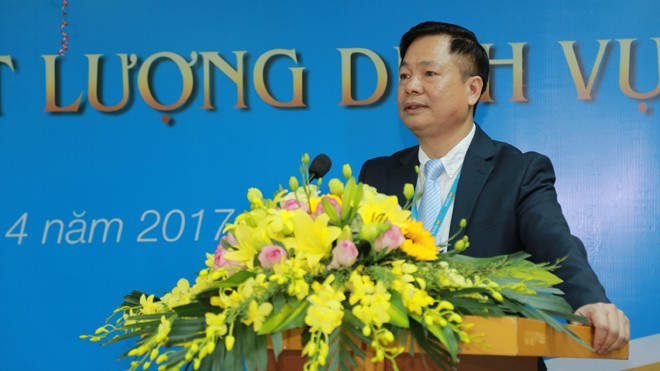 Ông Lê Cao Thế - Tổng giám đốc Công ty VIAGS phát biểu tại buổi lễ