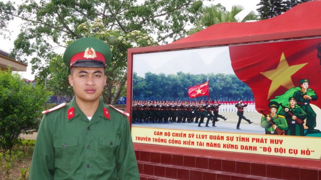 Chân dung Binh nhất Triệu Văn Nam - Trung đội Vệ Binh Bộ CHQS tỉnh Lạng Sơn