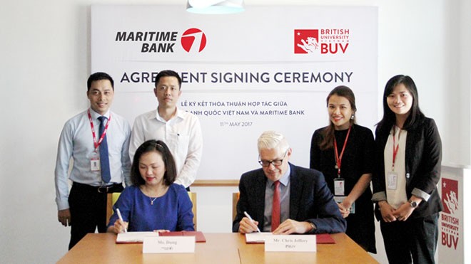Maritime Bank và Đại Học Anh Quốc Việt Nam Ký Kết Thỏa Thuận Hợp Tác