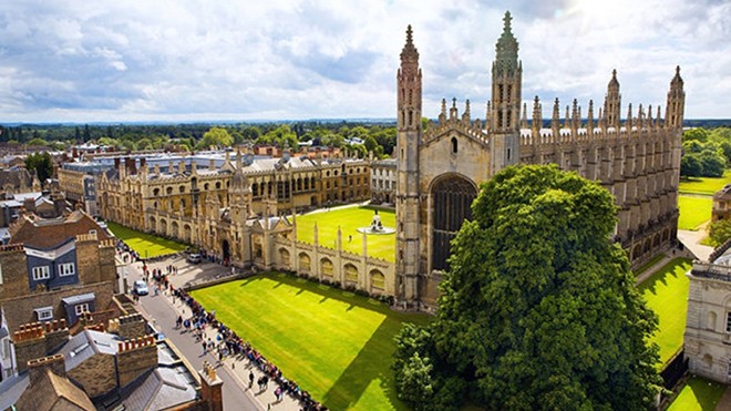 Đại học Cambridge – một trong những trường Đại học hàng đầu thế giới sẽ là điểm đến hấp dẫn cho các thí sinh xuất sắc nhất VinCamp 2017