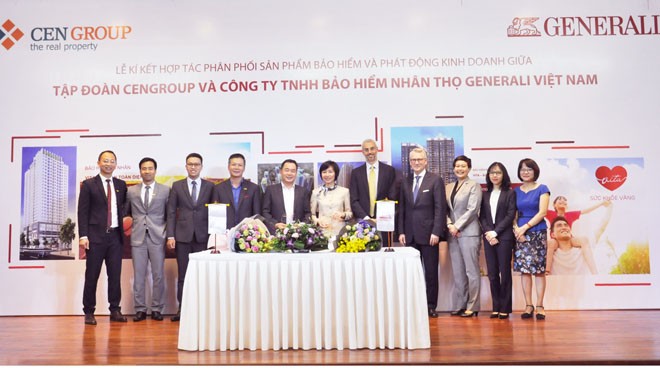 Generali Việt Nam ký kết hợp tác kinh doanh bảo hiểm với Cengroup 