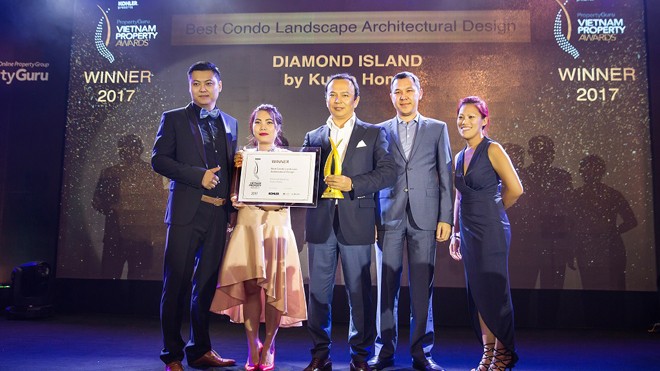 Diamond Island vinh dự nhận giải “Dự án căn hộ có thiết kế cảnh quan tốt nhất”