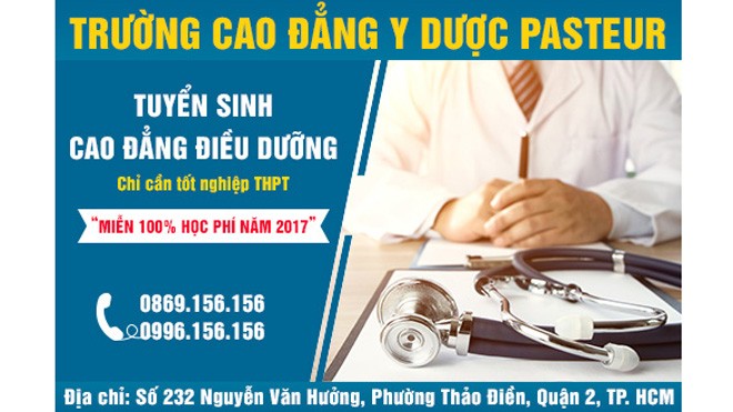 Cao đẳng Y Dược Tp HCM, Hà Nội, Yên Bái được miễn giảm 100% học phí năm 2017