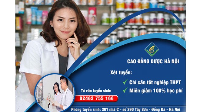 Miễn 100% học phí ngành Cao đẳng Dược, Cao đẳng Y Điều Dưỡng năm 2017