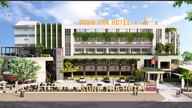 Phối cảnh dự án Khách sạn Sông Trà, sau Khi được Tập đoàn Sao Mai cải tạo, nâng cấp