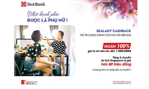 Seabank ra mắt thẻ tín dụng dành riêng cho phụ nữ 