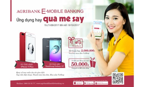 Trúng iPhone 7 Plus với Agribank E-Mobile Banking “Ứng dụng hay – Quà mê say”