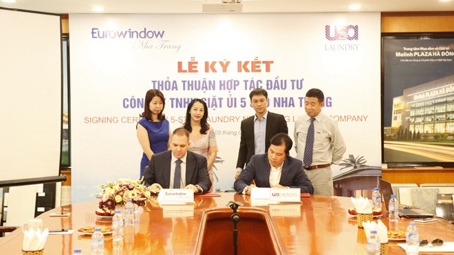 Eurowindow Nha Trang ký kết hợp tác với Công ty TNHH Thương mại Quốc tế & Đầu tư Anh Kiệt để thành lập nhà máy giặt ủi 5-Star Laundry Nha Trang