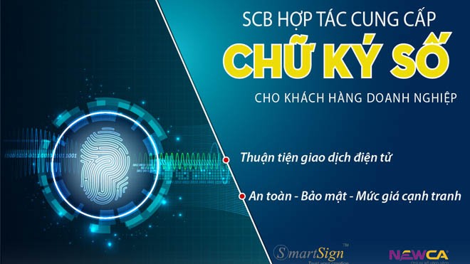 SCB hợp tác cung cấp dịch vụ chữ ký số cho khách hàng doanh nghiệp 