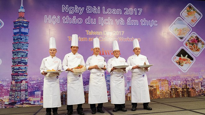 5 đầu bếp nổi tiếng của Đài Loan tại Hội nghị quảng bá du lịch và ẩm thực Đài Loan ngày 20/11 tổ chức ở TPHCM