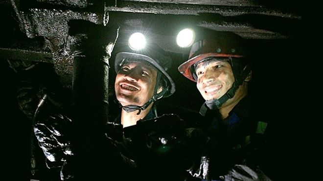 Khai thác than hầm lò tại Công ty than Thống Nhất