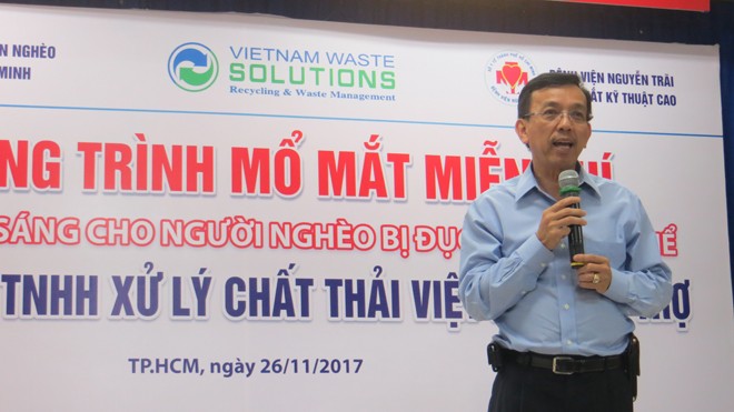 Ông David Dương - Tổng giám đốc VWS mong muốn sẽ giúp thêm nhiều người nghèo tìm lại được sức khỏe