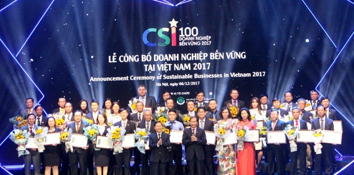 Lễ công bố Doanh nghiệp bền vững năm 2017