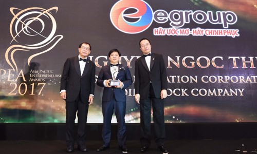 Ông Nguyễn Ngọc Thủy nhận Giải Doanh nhân Châu Á 2017