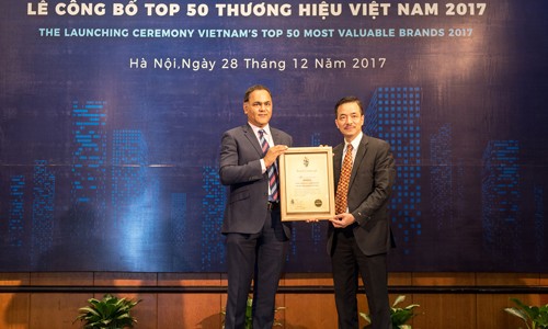 Mobifone nằm trong top 10 thương hiệu giá trị nhất Việt Nam 2017 