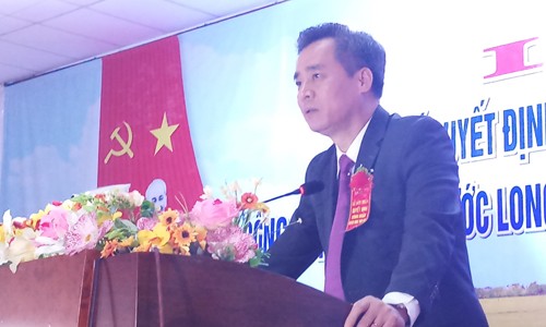 Ông Nguyễn Quang Dương, Bí thư Tỉnh uỷ Bạc Liêu phát biểu 