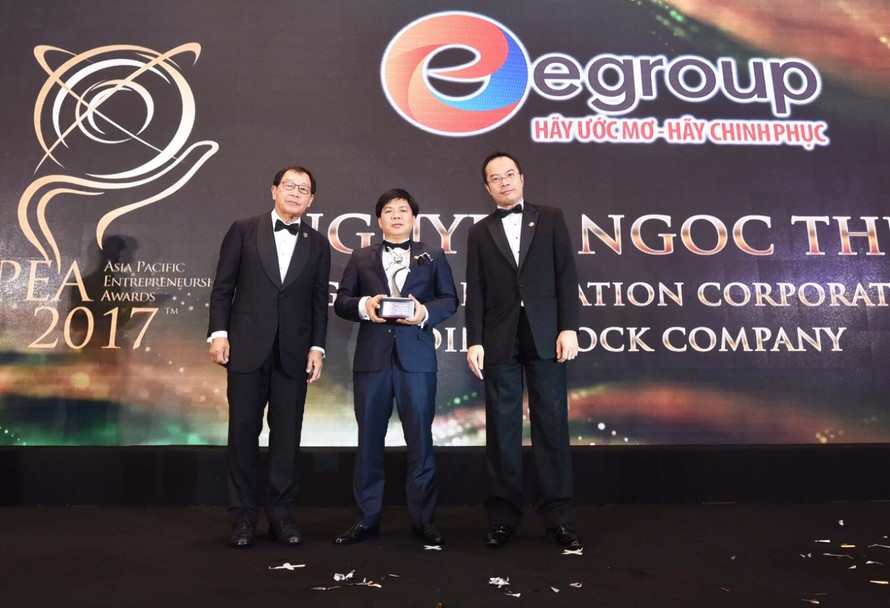 Giải thưởng Doanh nhân Châu Á - APEA năm 2017 là phần thưởng xứng đáng cho nỗ lực của Egroup trong thời gian qua
