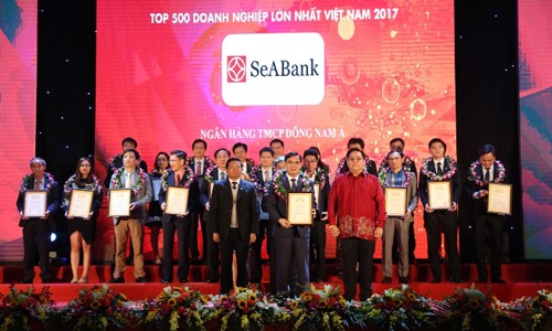 SeABank được xếp hạng Top 500 Doanh nghiệp lớn nhất Việt Nam