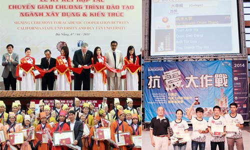 Ký kết với các đại học Mỹ đã giúp sinh viên Xây dựng DTU đoạt nhiều giải thưởng trong các cuộc thi trong nước và quốc tế