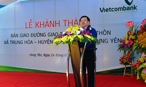 Ông Nguyễn Văn Phóng - Phó Bí thư Tỉnh ủy, Chủ tịch UBND tỉnh Hưng Yên phát biểu