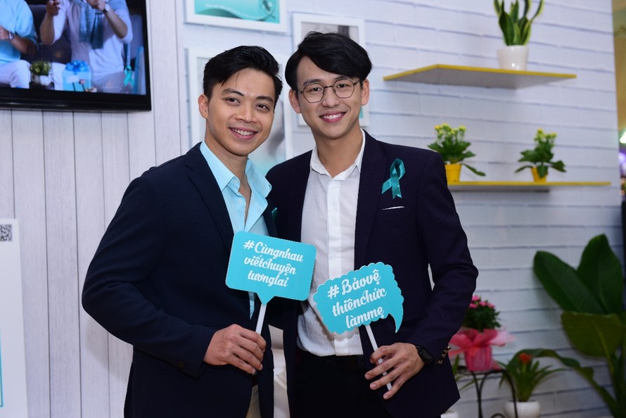 Quang Bảo và Lân Nhã - 2 chàng trai tài hoa của showbiz Việt lại tiếp tục hành trình bảo vệ phụ nữ khỏi ung thư cổ tử cung