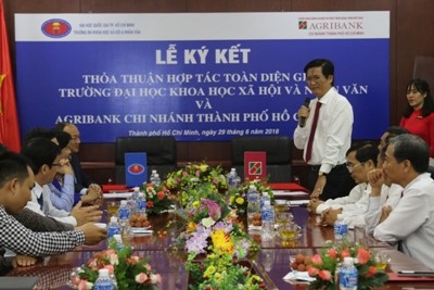  Đồng chí Trần Ngọc Hải – Trưởng Văn phòng đại diện khu vực miền Nam phát biểu tại Lễ ký kết thỏa thuận hợp tác toàn diện