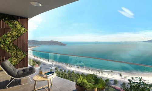 Căn hộ TMS Luxury Hotel & Residence Quy Nhon có tầm nhìn hướng biển tuyệt đẹp