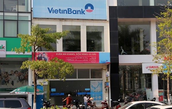 Phòng giao dịch Kim Tân của Vietinbank, nơi ông Thiện đã rút thành công 4,6 tỷ đồng.