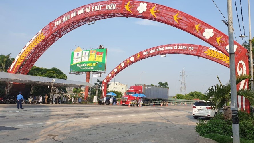 Từ ngày 30/8, người vào tỉnh Thái Bình phải có kết quả xét nghiệm 72 giờ âm tính với SARS-CoV-2 - Ảnh: Hoàng Long