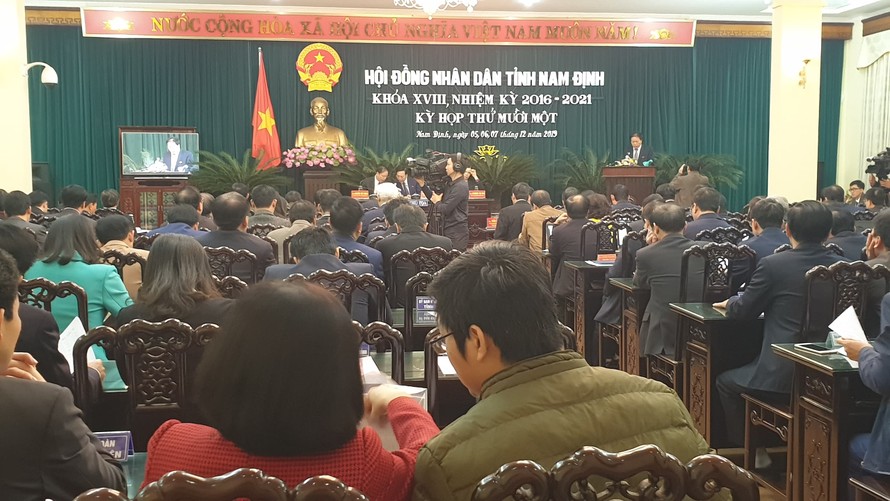 HĐND tỉnh Nam Định miễn nhiệm và bầu bổ sung các thành viên UBND tỉnh - Ảnh: Hoàng Long