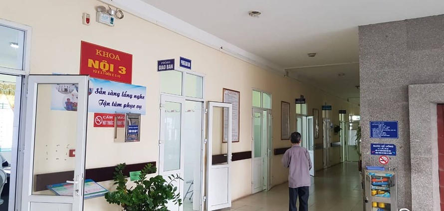 Khoa Nội 3, Bệnh viện Phổi Thái Bình, nơi chị Nguyễn Thị H tử vong bất thường - Ảnh: Hoàng Long